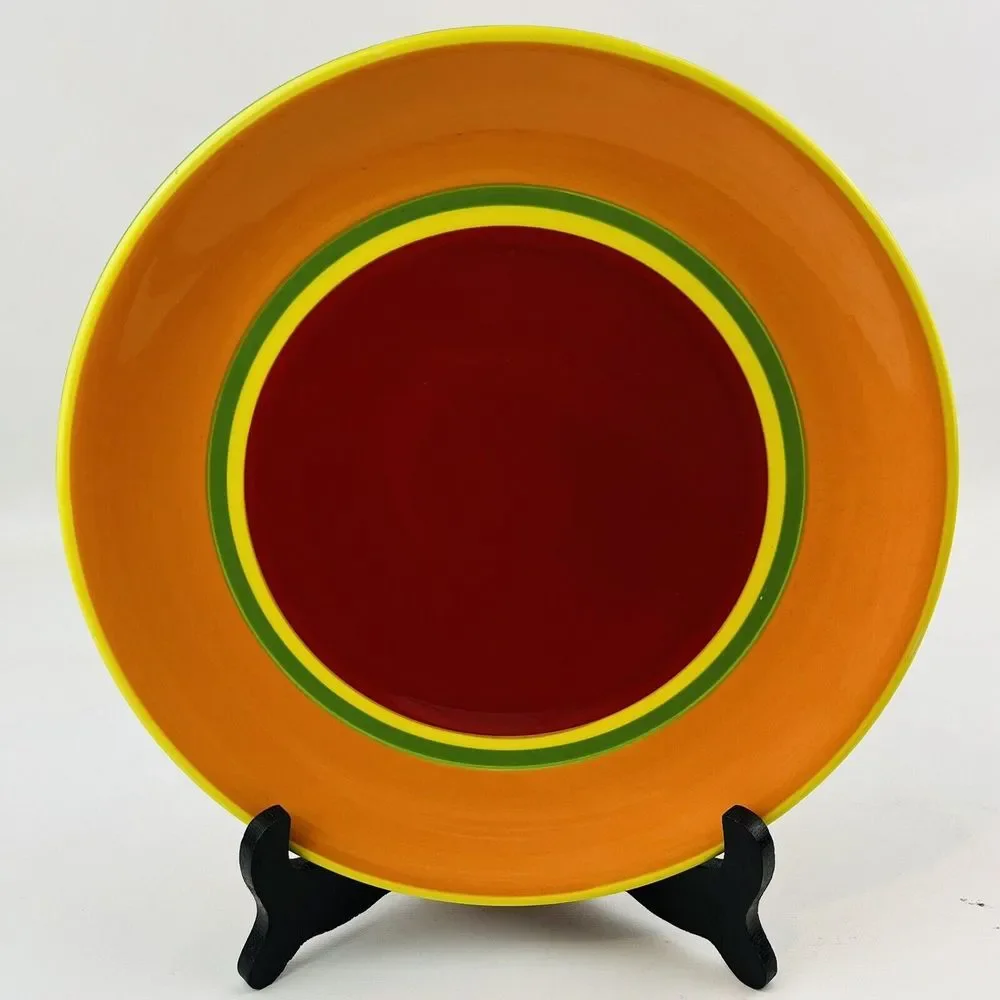 Dansk Caribe Aruba Orange Round Dinner Plate‎ 10.5